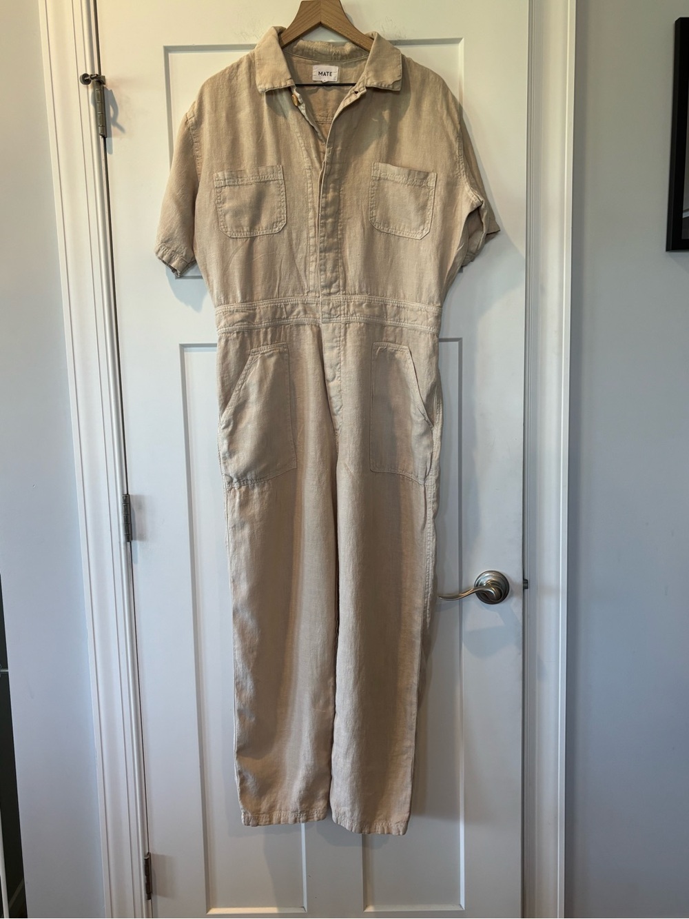 MATE the Label Beige Utility Jumpsuit